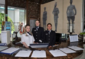 Reception desk on Uniworld River Empress