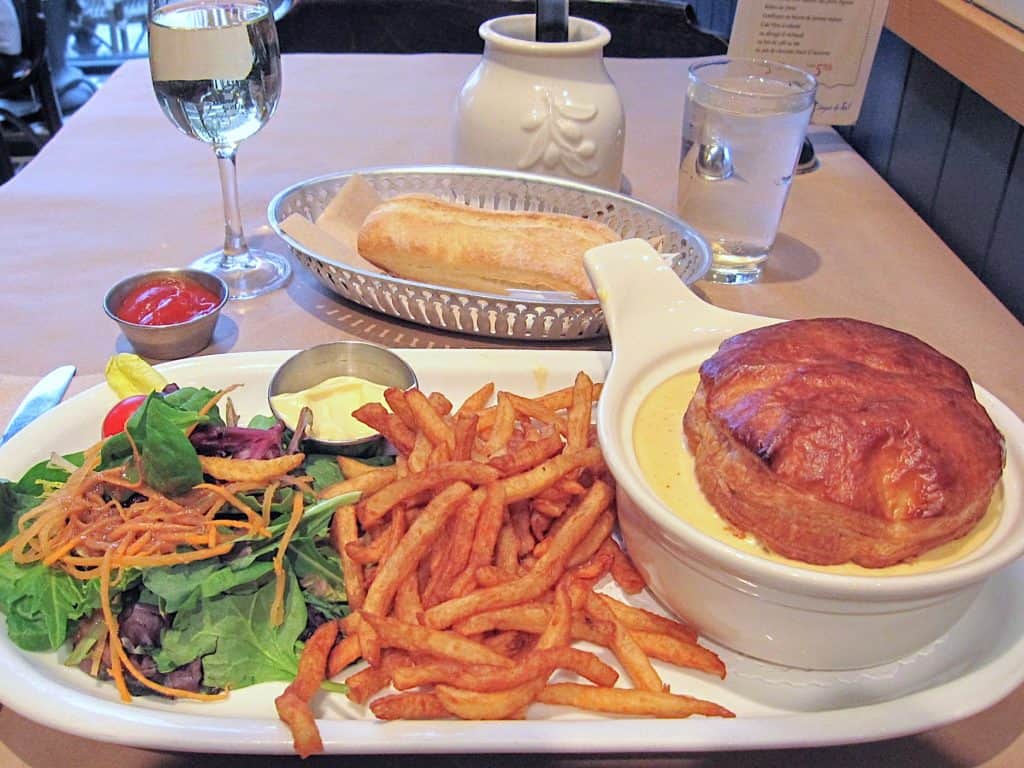 Seafood pot pie in Quebec city
