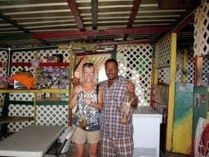 Dave and I in his "new" diner