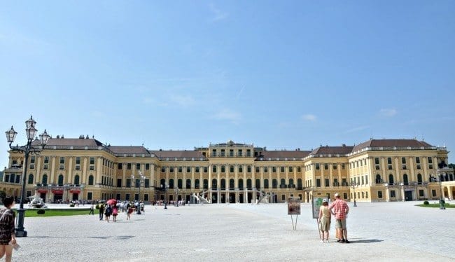 Schonbrunn Palace in Vienna Austria