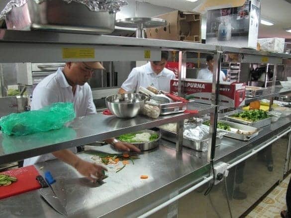 The galley on the AmaLotus