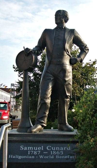 Statue of Samuel Cunard in Halifax Nova Scotia  Photo Credit:  Sherry Laskin