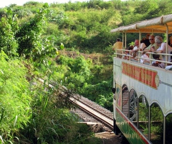 Cruise shore excursion in St Kitts aboard the Sugar Cane Train