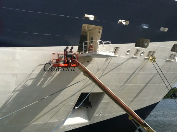 Celebrity Infinity gets new lettering, too.