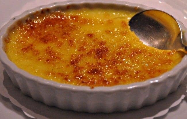 Holland America Le Cirque at Pinnacle Grill creme brulee