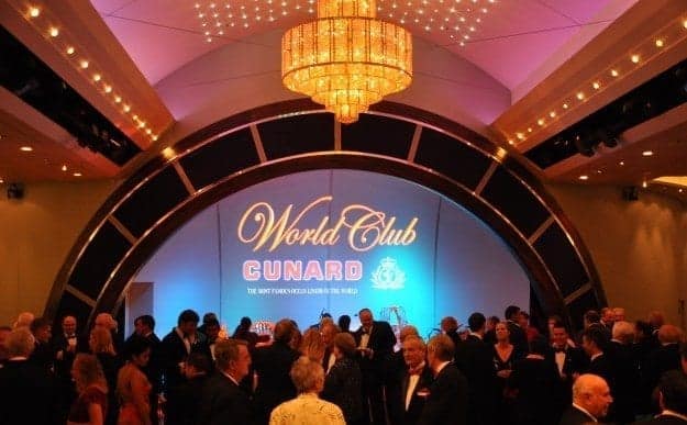 Cunard Queen Mary 2 formal ball