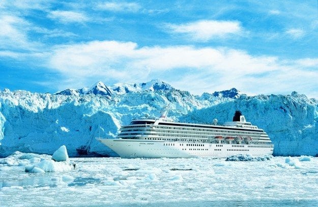 Crystal Cruises Crystal Symphony in Glacier Bay Alaska