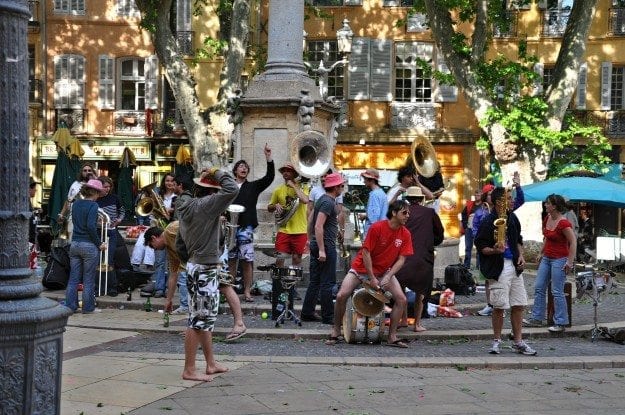 Aix en Provence music is everywhere