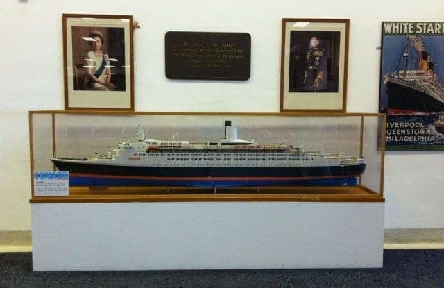 Lobby at Southampton cruise port for Cunard Line