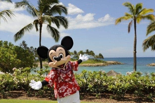 Mickey in Hawaii Resort