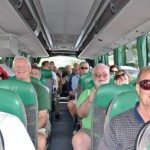 New friends on a tour bus with Uniworld Cruises