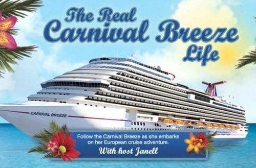 Carnival Breeze social media promotion
