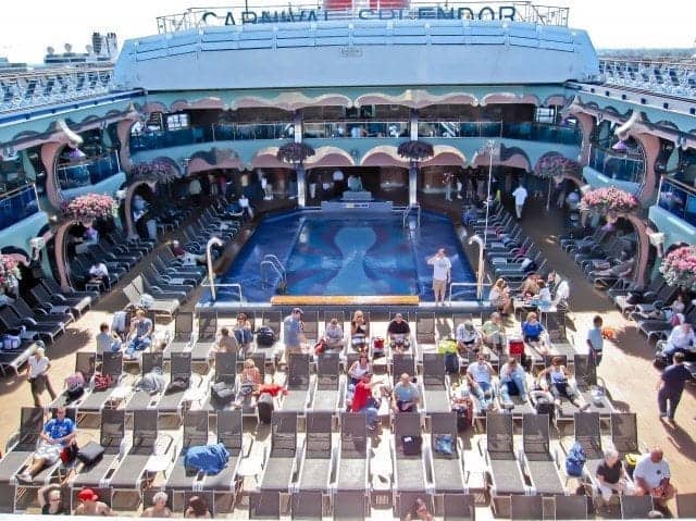 Carnival Splendor pool deck