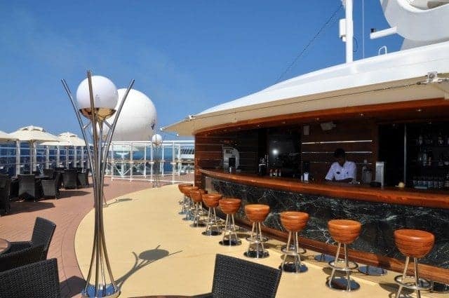 The One Bar at the One Pool deck area aboard the MSC Splendida