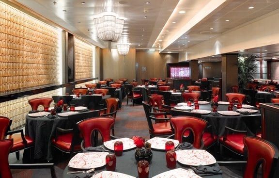 Riviera Red Ginger restaurant aboard the Oceania Riviera