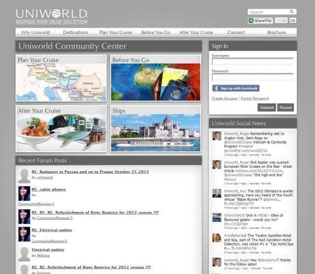 Uniworld Community page
