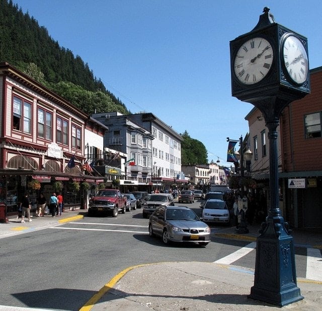 Downtown Juneau in July