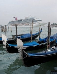 Carnival Breeze arriving into Venice