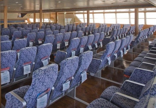 Bahamas Express Fast Ferry seating