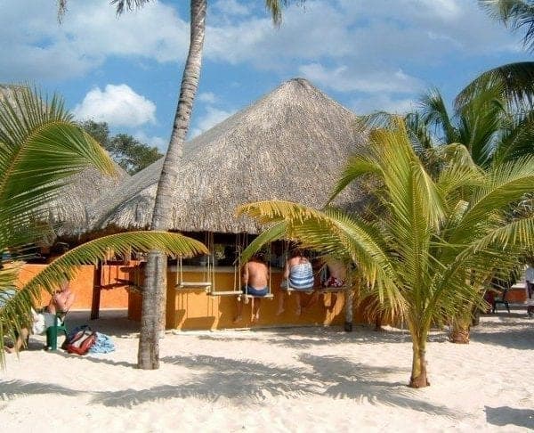 Beachfront Bar in Cozumel