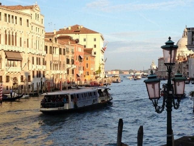 Public vaporetto in Venice