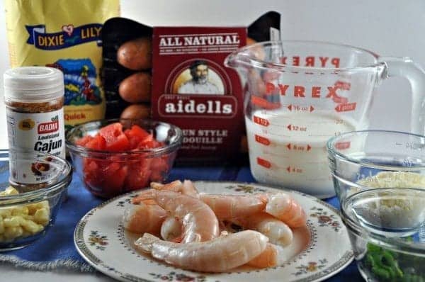 King and Prince shrimp and grits ingredients