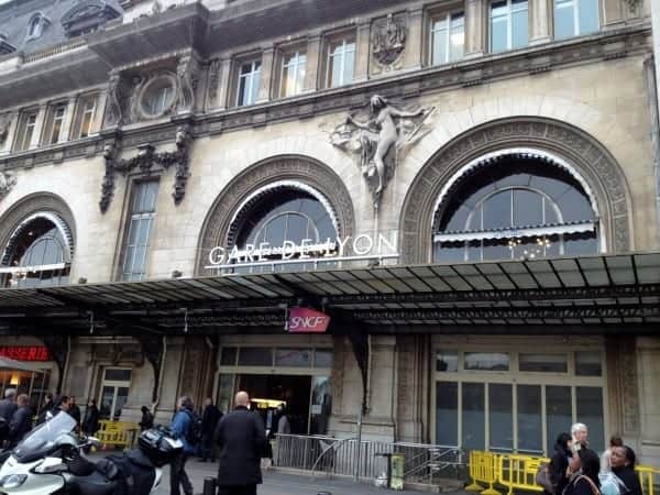 Entrance to Gare du Lyon in Paris