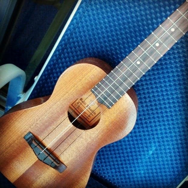 My made-n-Hawaii ukulele. Mahalo to Kauai Music and Sound.