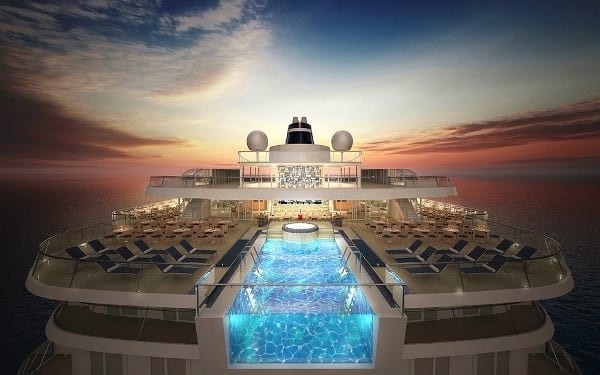 Infinity pool aboard the Viking Star, to debut in June 2014.