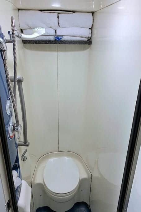 Amtrak Superliner Bedroom En Suite Bathroom with Shower