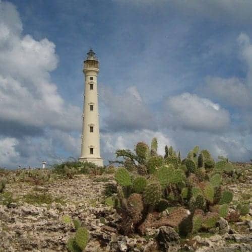 Famous Aruba landmark, the California Lighthouse. Nice Italian restaurant there, too.