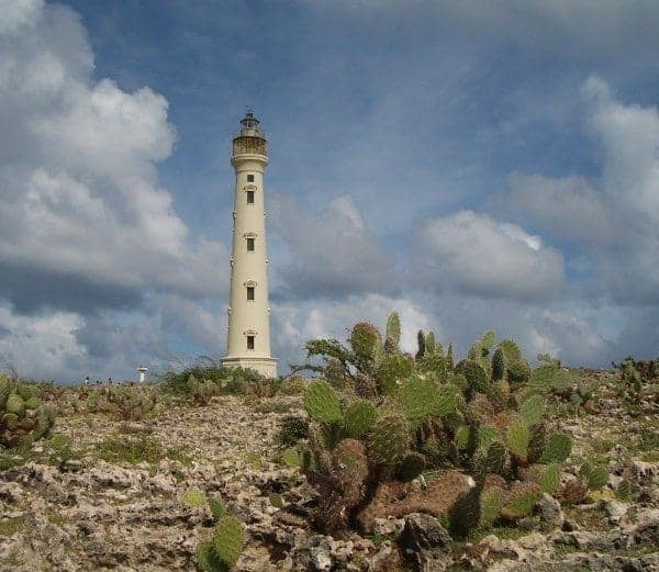 Famous Aruba landmark, the California Lighthouse. Nice Italian restaurant there, too.