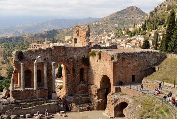 Greek Theater in Taormina Sicily