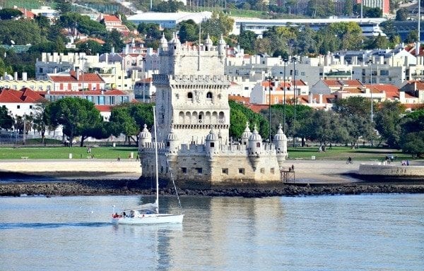 Belem Tower, built in the early 1600s, guarded the waterway into Lisbon. 