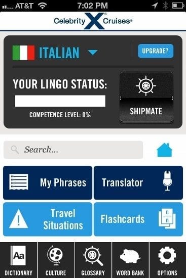 Even though I'm half-Italian, it was a tough choice between that and French to test this app.  