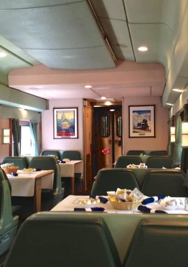 One of the prettiest of the Amtrak Silver Meteor Dining Cars.