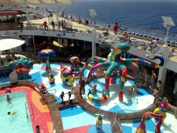 Royal Caribbean's newest ship, Allure of the Seas, H2O Zone kids water park.
