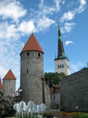 A beautiful day to explore the ancient walled city of Tallinn, Estonia. Great place for amber jewelry, too.