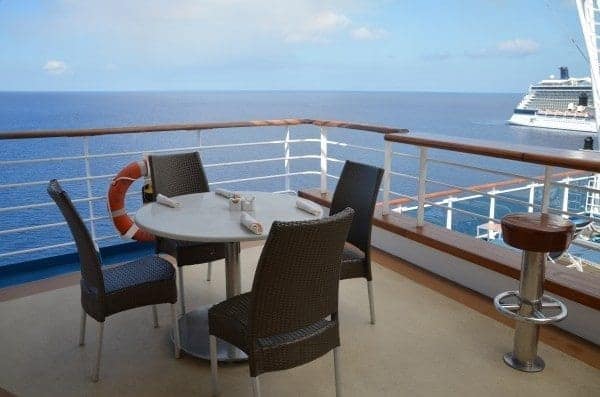 Quiet table aboard Ruby Princess