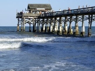 Walk out 800' to the Tiki Bar on the Cocoa Beach Pier