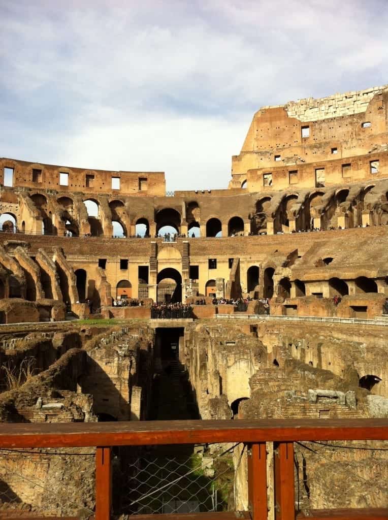 The Roman Colosseum.