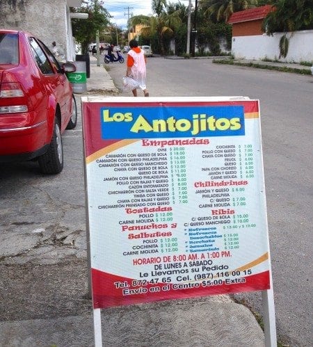 Los Antojitos, our first stop on our Cozumel Chef food tour