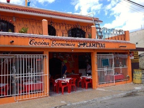 This cocina economica features traditional Yucatan food.