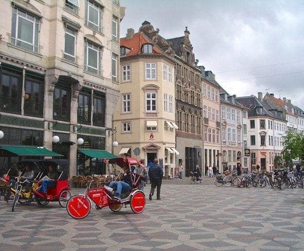 Downtown pedestrian mall in Copenhagen.