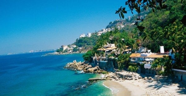 Seaside city of Puerto Vallarto, Mexico. It was once a quiet sleepy town until Liz Taylor and Richard Burton filmed The Night of the Iguana there.