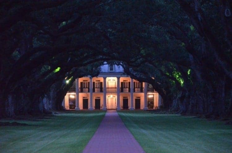 Eerie lighting at Oak Alley Plantation makes you wonder about life there over 150 years ago.