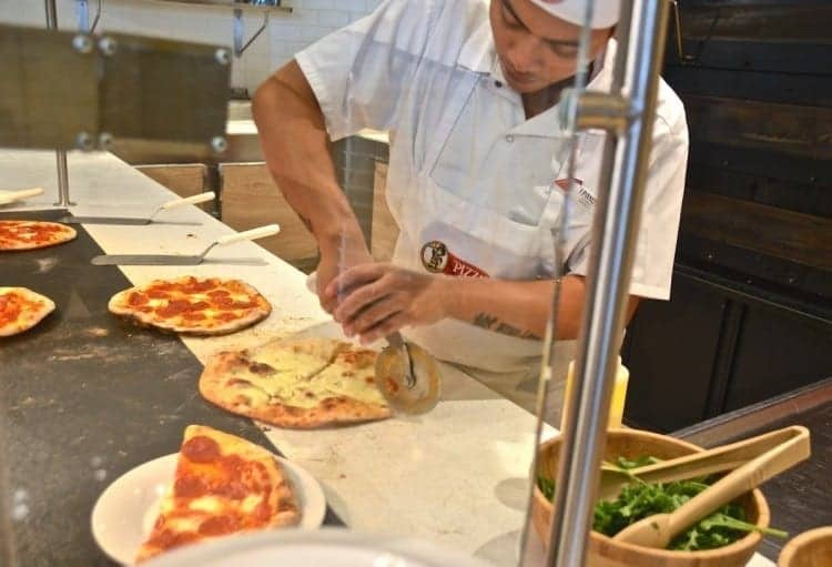 No matter what time it is, there's always someone making pizza aboard Carnival Cruise Line.