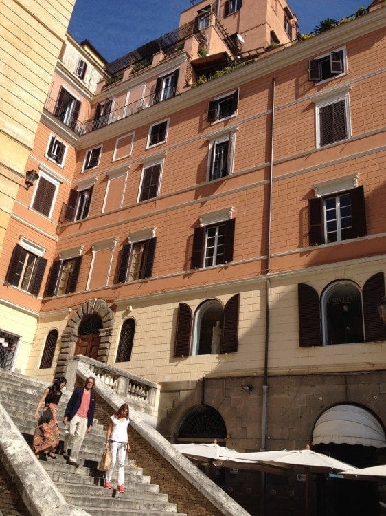 Short cut out the other exit and you can bypass the tourists on the Spanish Steps.
