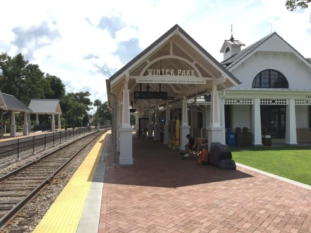 Take Amtrak train station to Winter Park Florida near Orlando.