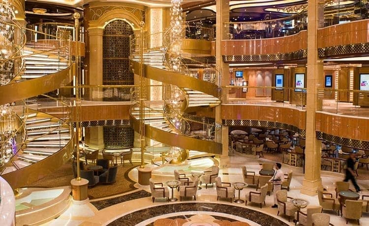 The Atrium on the Regal Princess will be the largest Atrium of all the Princess ships. 